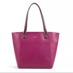 Vera Bradley large ELLA tote leather Plum